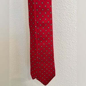 Yves Saint Laurent YSL Vintage Silk Tie Red
